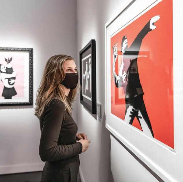 Rare Banksy pieces are on display downtown through late summer. PHOTO: BY KYLE FLUBACKER