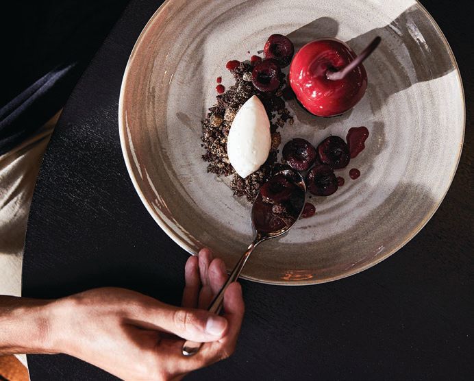 Cherry confections at CUT by Wolfgang Puck at Rosewood in Georgetown PHOTO: BY NICO SCHINCO