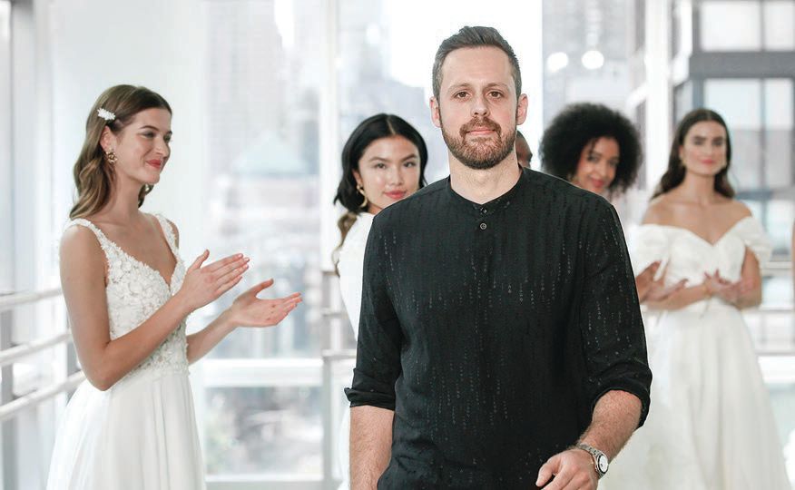 This fall, designer Justin Warshaw debuted his Be You campaign, featuring a diverse group of women wearing gowns from his various ranges. Among the models are plus-size fashion influencer Kelsey Gross PHOTO COURTESY OF JUSTIN ALEXANDER AND JUSTIN ALEXANDER SIGNATURE