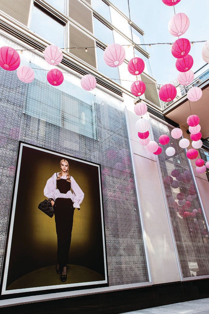 when shopping at CityCenterDC this spring, don’t forget the Instagrammable moments with cherry blossom-themed art.  PHOTO COURTESY OF BRANDS