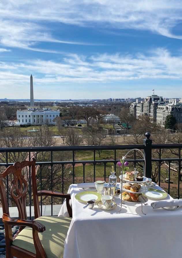 Afternoon tea at The Hay-Adams provides outstanding sips, food and views PHOTO COURTESY OF: WASHINGTON.ORG