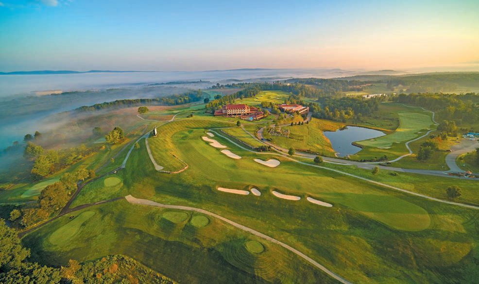 Nemacolin offers exceptional outdoor pursuits, including golf on a world-class course PHOTO COURTESY OF BRANDS