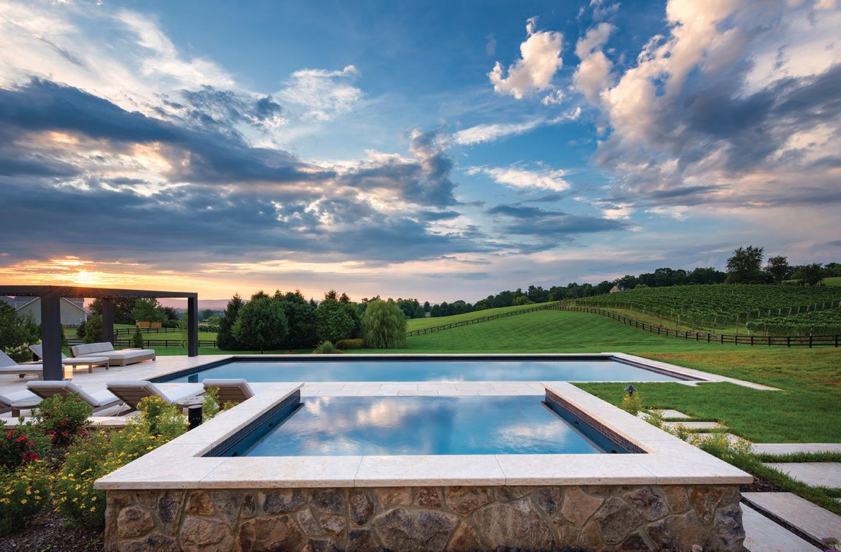 A pool and spa near Waterford, Va. PHOTO BY JIMI SMITH